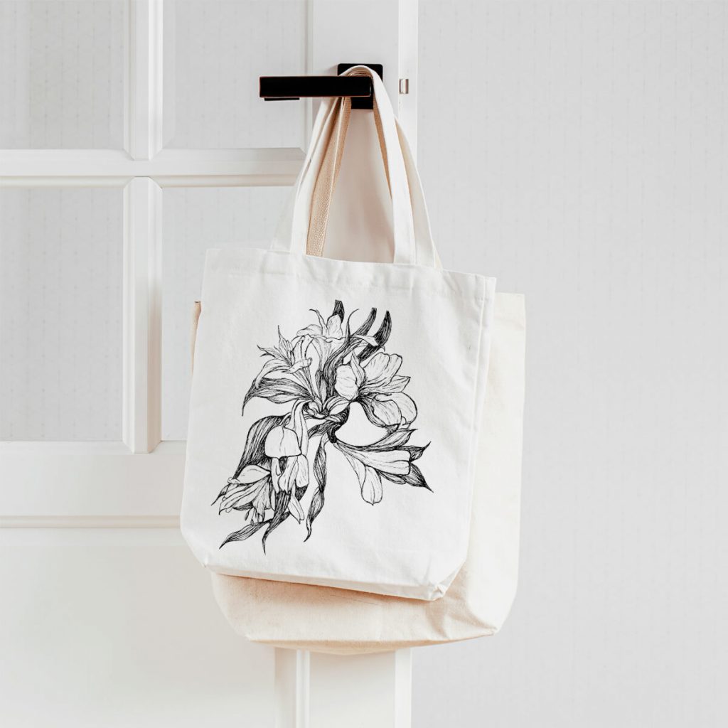 Print on demand products: tote bag