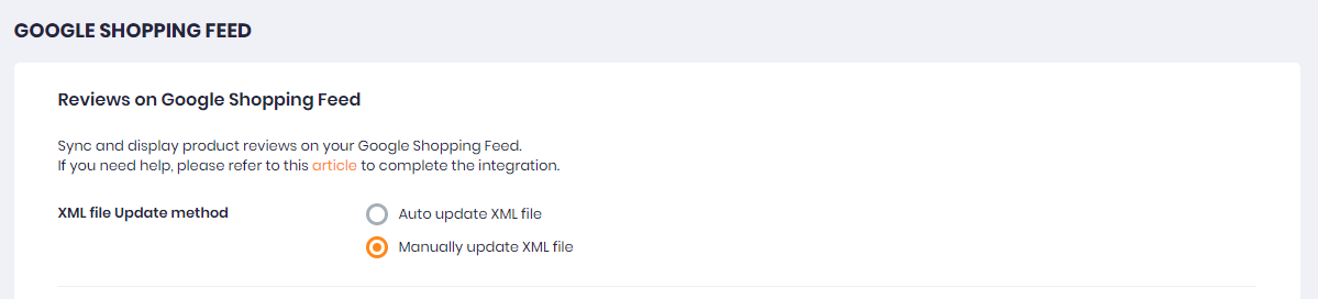 Change To Auto Update Method In Google Shopping Feed To Make Auto Work