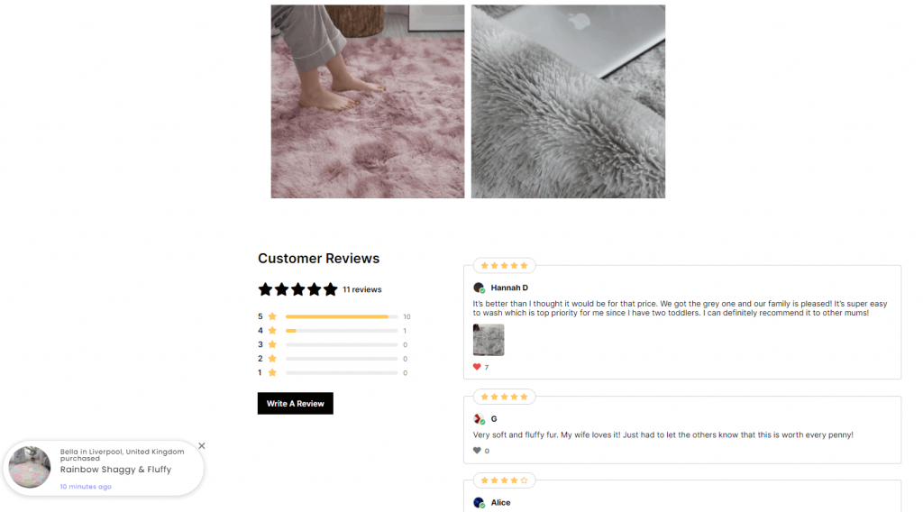 Inspirational product review page examples that lead to sales