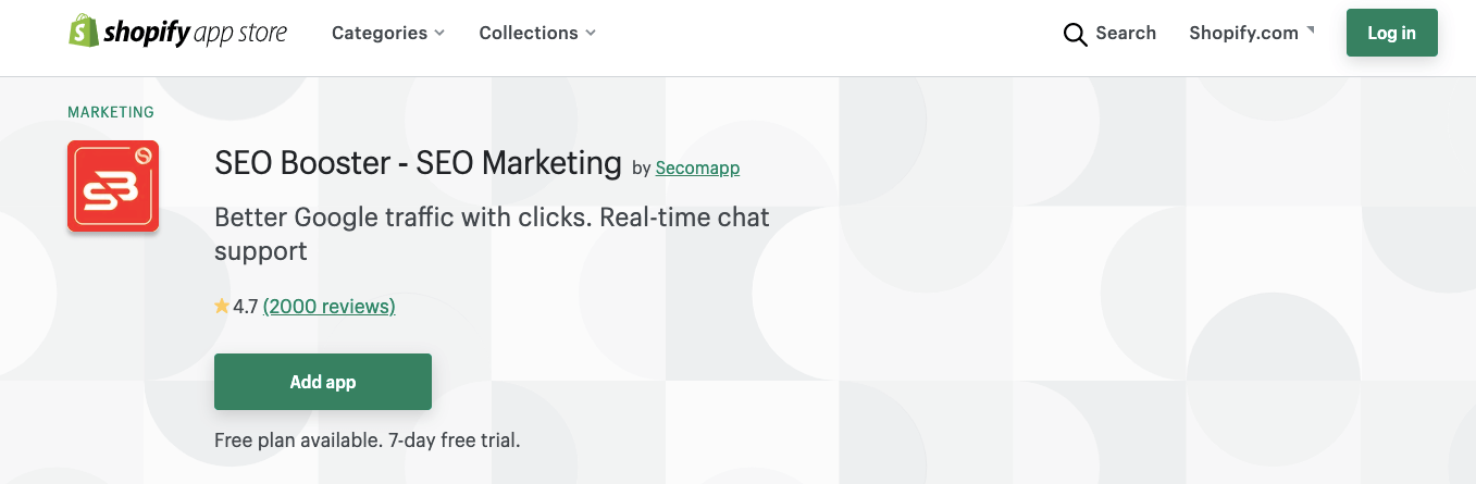 Seconmapp SEO Booster for Shopify SEO apps