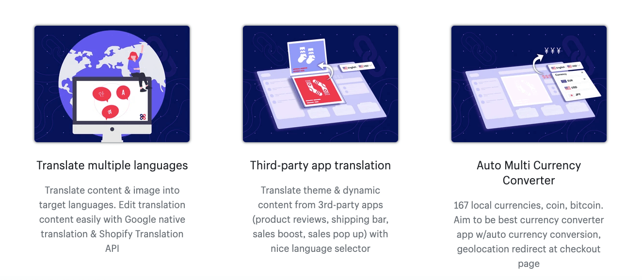 Langify vs Transcy key selling points