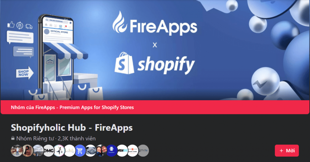 Facebook groups: Shopifyholic Hub - FireApps