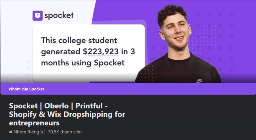 Facebook groups: Spocket | Oberlo | Printful - Shopify & Wix Dropshipping for entrepreneurs